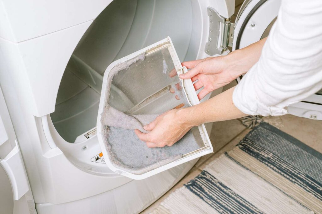 Cleaning Dryer Lint Trap
